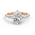Lynne 18k Rose Gold Pear Trilogy