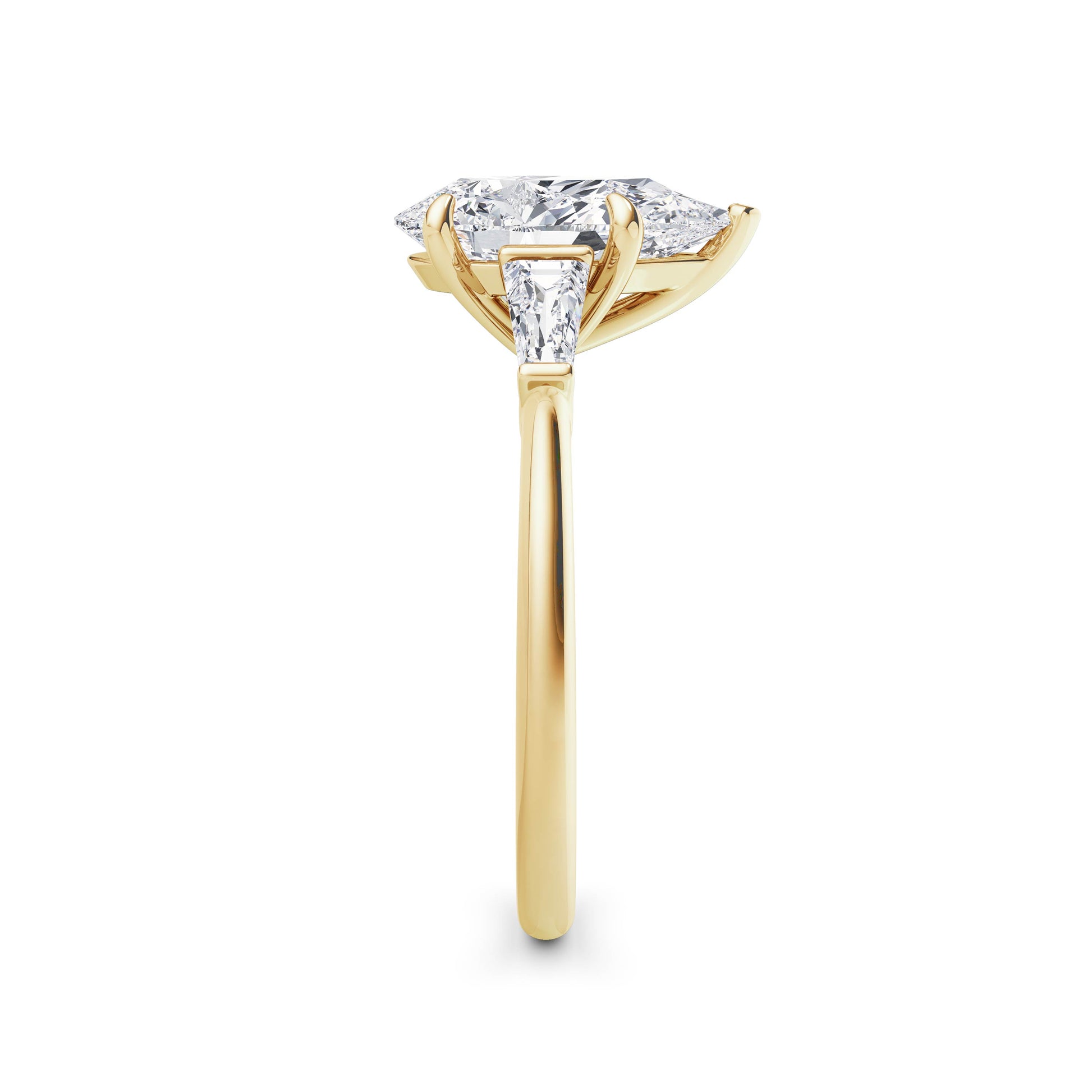 Lynne 18k Yellow Gold Pear Trilogy