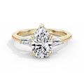 Lynne 18k Yellow Gold Pear Trilogy