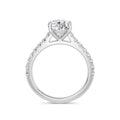 Lynne 18k White Gold Pear Diamond Band
