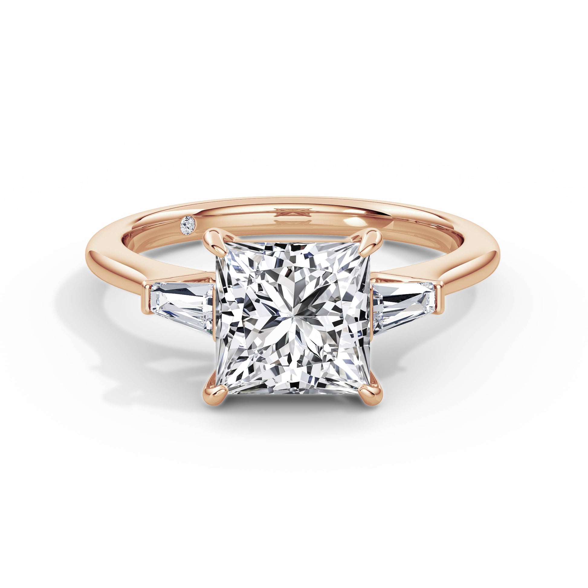 Lynne 18k Rose Gold Princess Trilogy