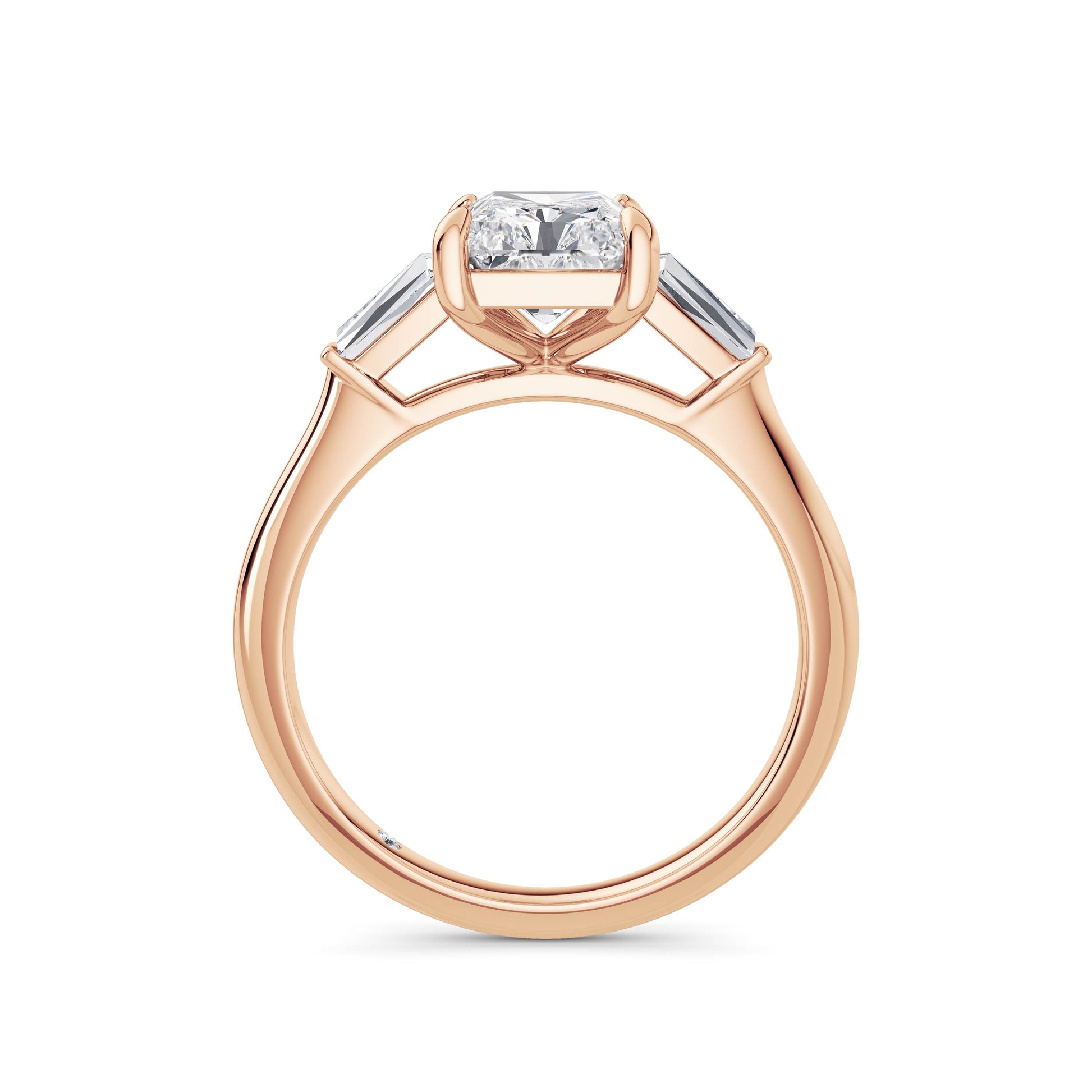 Lynne 18k Rose Gold Radiant Trilogy
