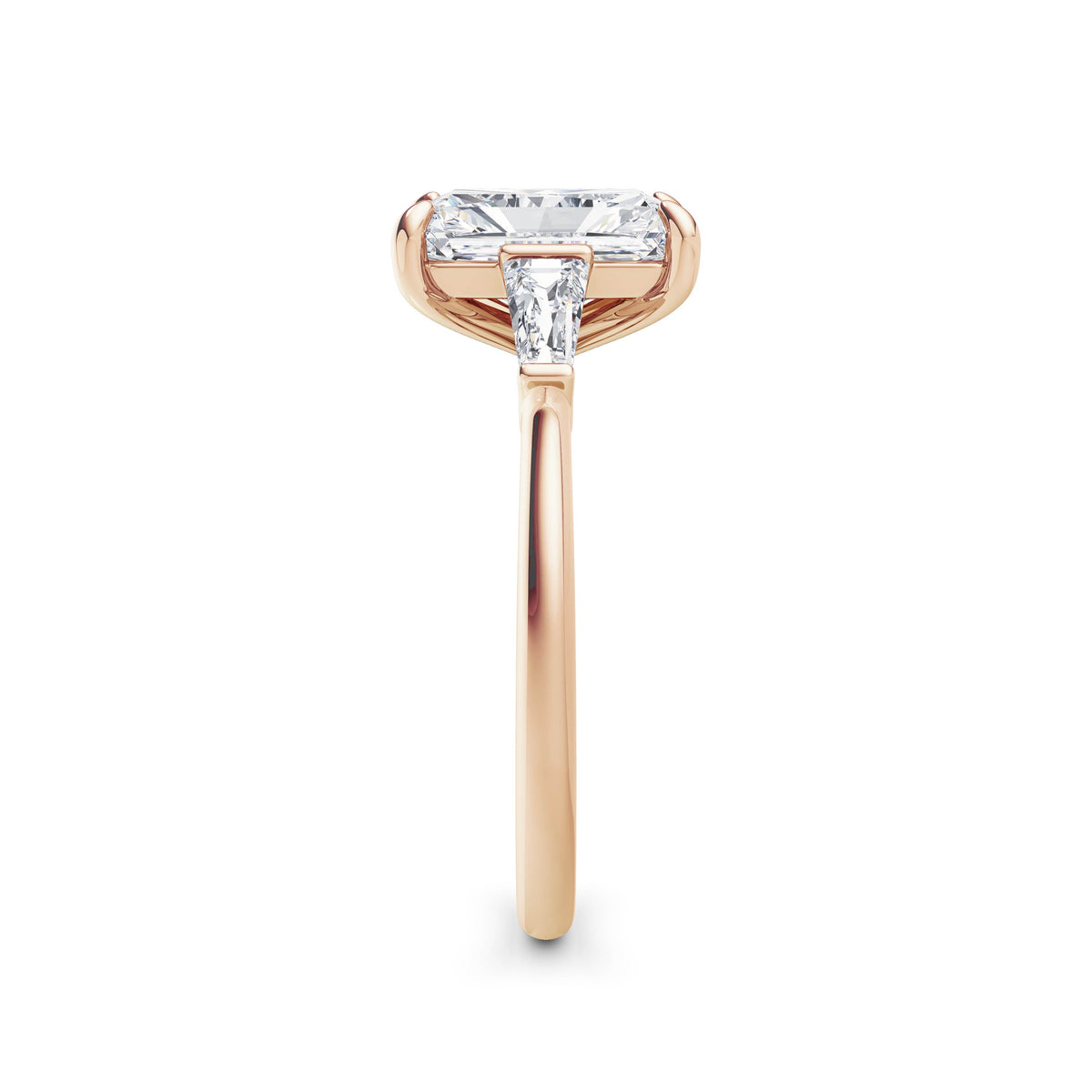Lynne 18k Rose Gold Radiant Trilogy