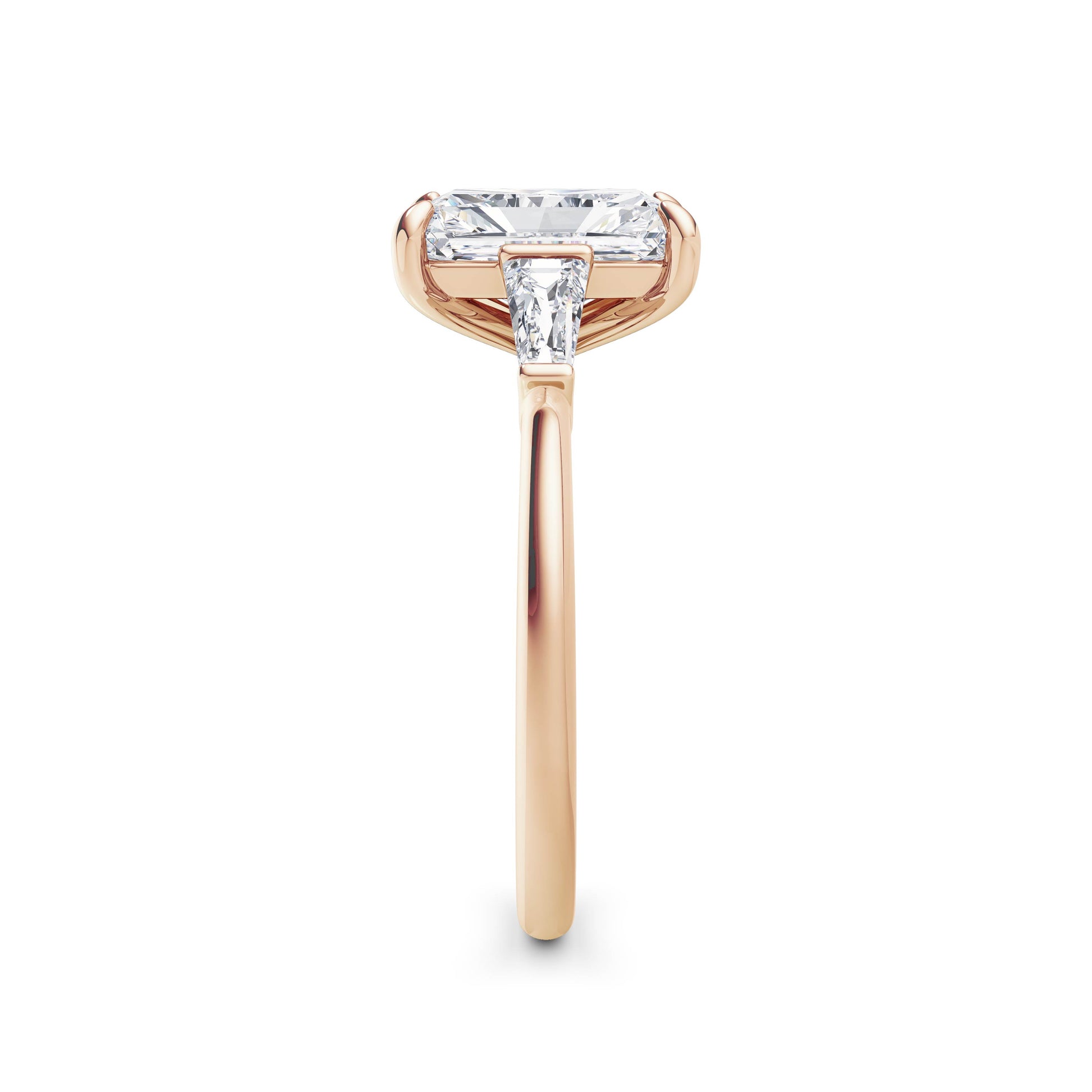 Lynne 18k Rose Gold Radiant Trilogy