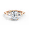 Lynne 18k Rose Gold Radiant Trilogy