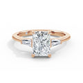 Lynne 18k Rose Gold Radiant Trilogy