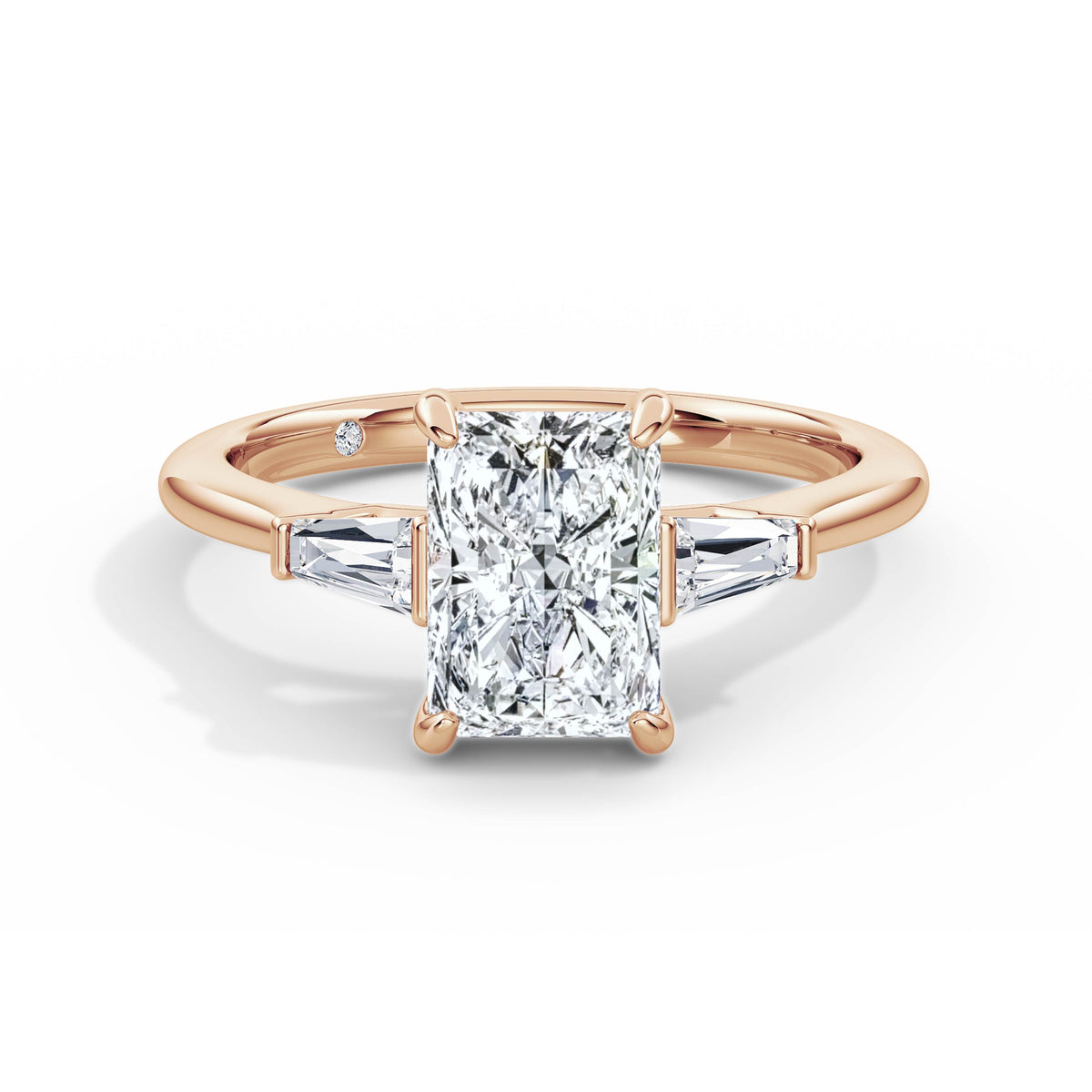 Lynne 18k Rose Gold Radiant Trilogy