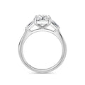 Lynne 18k White Gold Radiant Trilogy