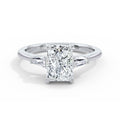 Lynne 18k White Gold Radiant Trilogy