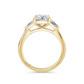 Lynne 18k Yellow Gold Radiant Trilogy