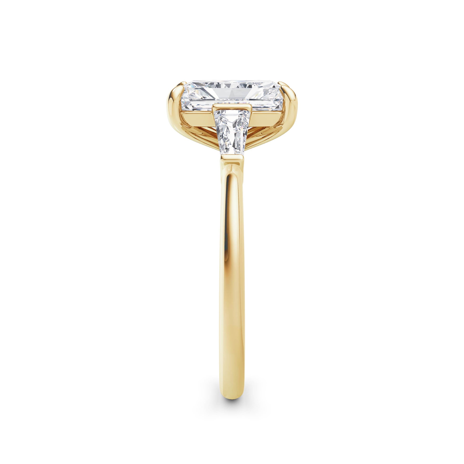Lynne 18k Yellow Gold Radiant Trilogy