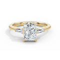Lynne 18k Yellow Gold Radiant Trilogy