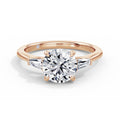 Lynne 18k Rose Gold Round Trilogy