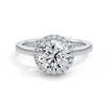 Lynne Platinum Round Halo