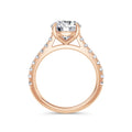 Lynne 18k Rose Gold Round Diamond Band