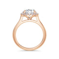 Lynne 18k Rose Gold Round Halo