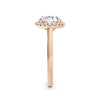 Lynne 18k Rose Gold Round Halo