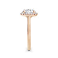 Lynne 18k Rose Gold Round Halo