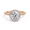 Lynne 18k Rose Gold Round Halo