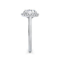 Lynne 18k White Gold Round Halo