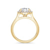 Lynne 18k Yellow Gold Round Halo