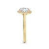 Lynne 18k Yellow Gold Round Halo