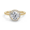 Lynne 18k Yellow Gold Round Halo