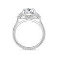 Martha 18k White Gold Cushion Trilogy