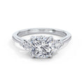 Martha 18k White Gold Cushion Trilogy