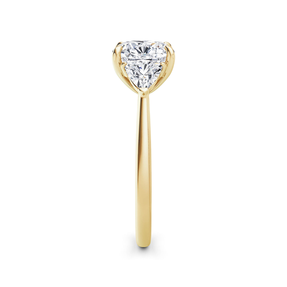 Martha 18k Yellow Gold Cushion Trilogy