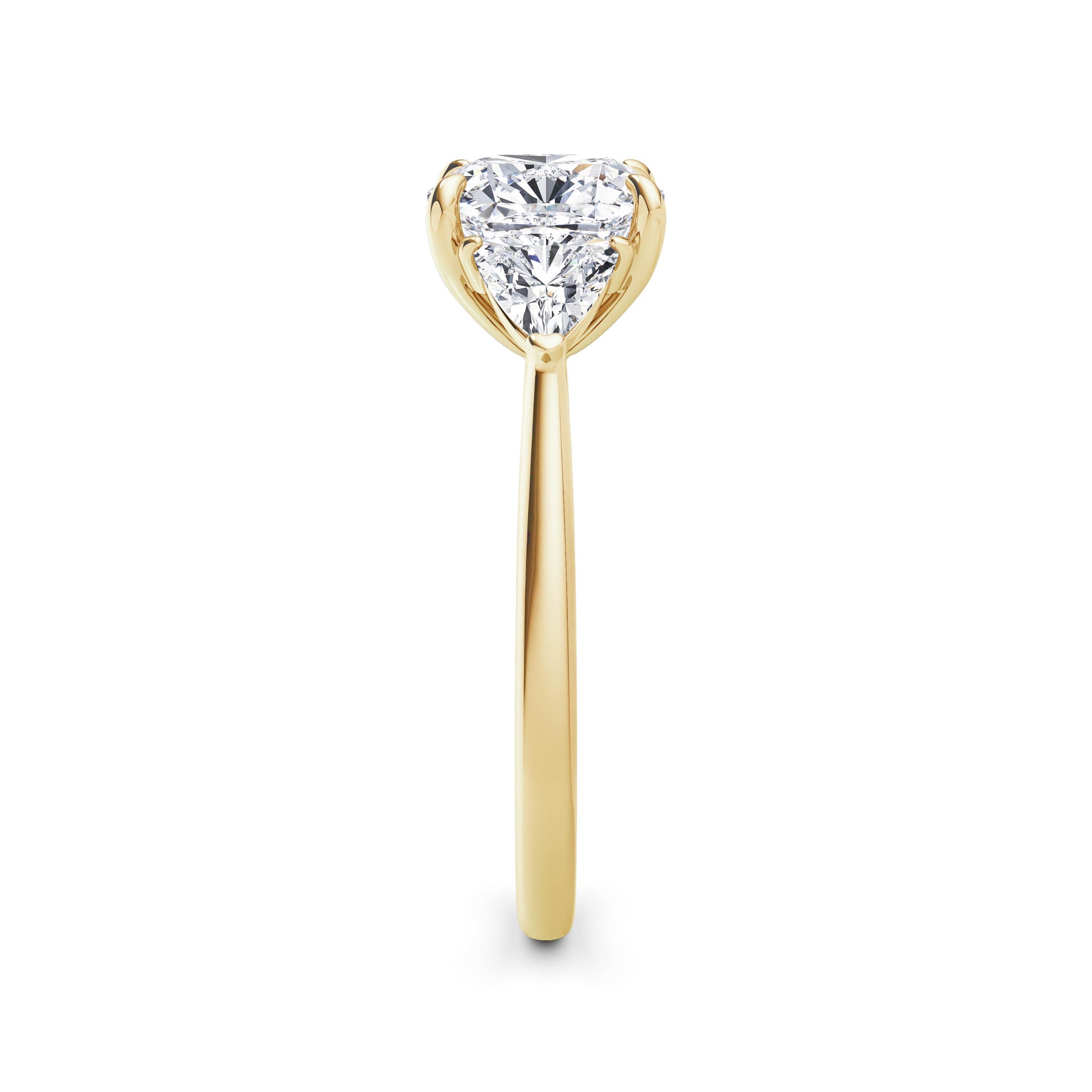 Martha 18k Yellow Gold Cushion Trilogy