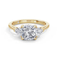 Martha 18k Yellow Gold Cushion Trilogy