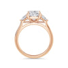 Martha 18k Rose Gold Elongated Cushion Trilogy