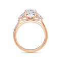 Martha 18k Rose Gold Elongated Cushion Trilogy