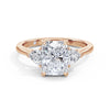 Martha 18k Rose Gold Elongated Cushion Trilogy