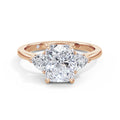 Martha 18k Rose Gold Elongated Cushion Trilogy