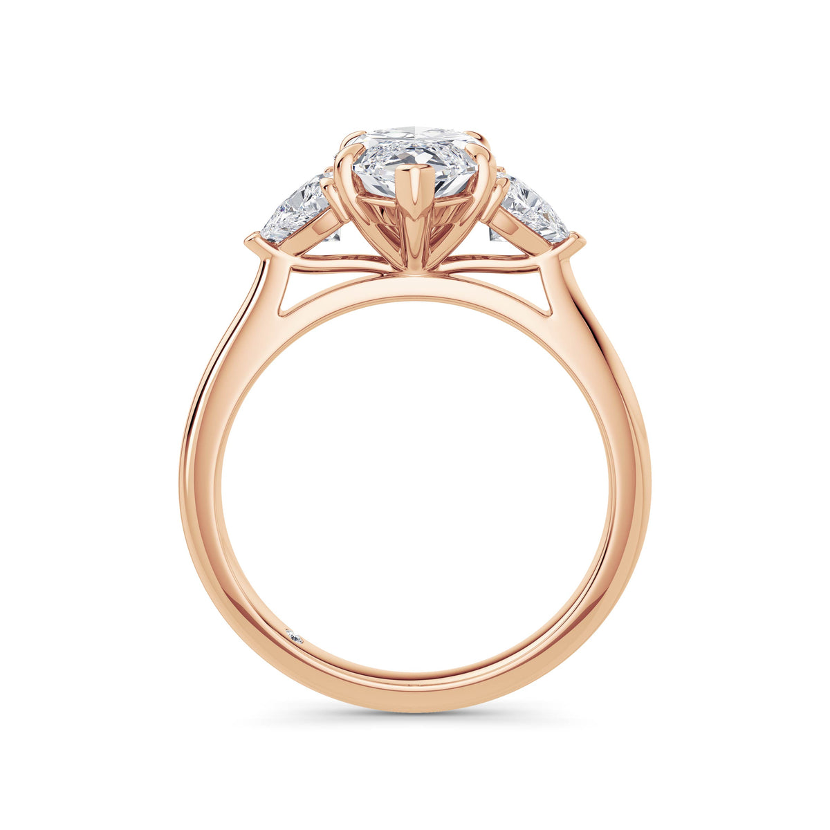 Martha 18k Rose Gold Marquise Trilogy