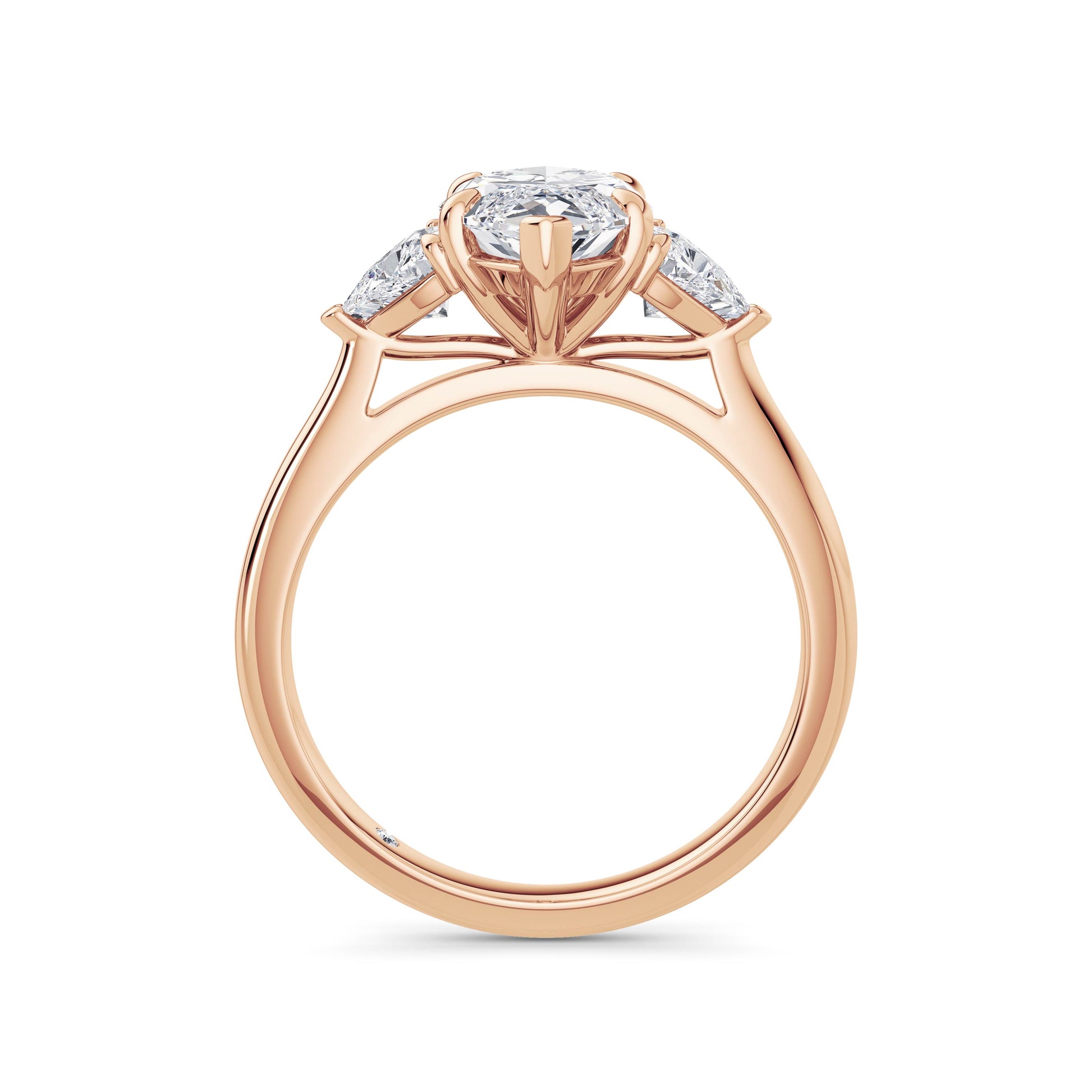 Martha 18k Rose Gold Marquise Trilogy