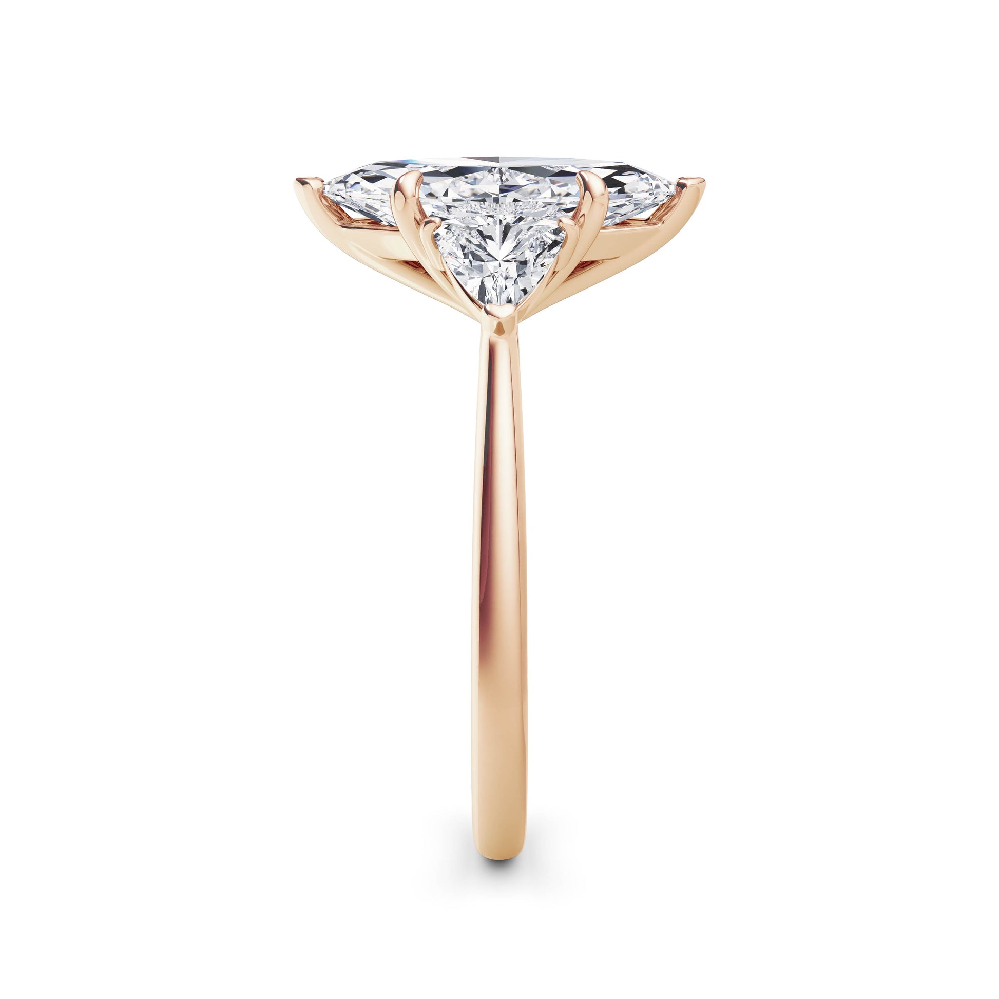 Martha 18k Rose Gold Marquise Trilogy