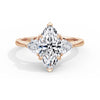 Martha 18k Rose Gold Marquise Trilogy