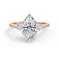 Martha 18k Rose Gold Marquise Trilogy