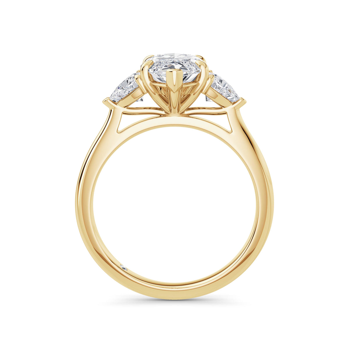 Martha 18k Yellow Gold Marquise Trilogy