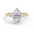 Martha 18k Yellow Gold Marquise Trilogy