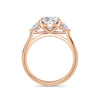 Martha 18k Rose Gold Oval Trilogy