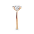 Martha 18k Rose Gold Oval Trilogy