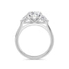 Martha 18k White Gold Oval Trilogy