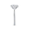 Martha 18k White Gold Oval Trilogy