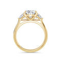 Martha 18k Yellow Gold Oval Trilogy