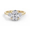 Martha 18k Yellow Gold Oval Trilogy