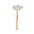 Martha 18k Rose Gold Pear Trilogy